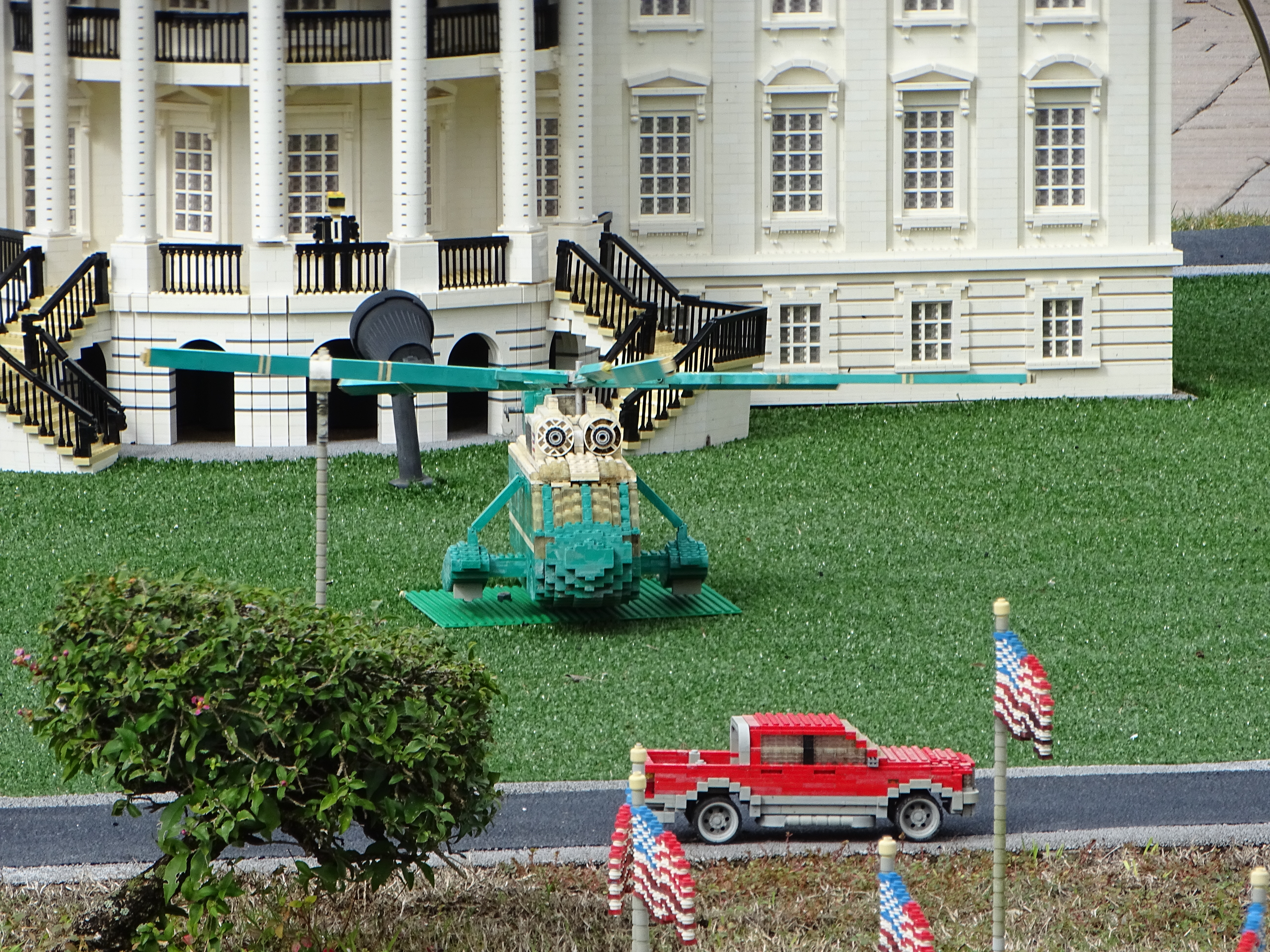 The White House as part of miniland USA in Legoland