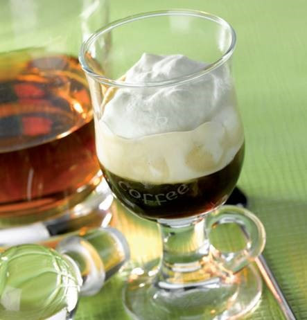 The Irish had the right idea when they combined robust Irish whiskey with hot, black coffee, to make this traditional Irish Coffee recipe.