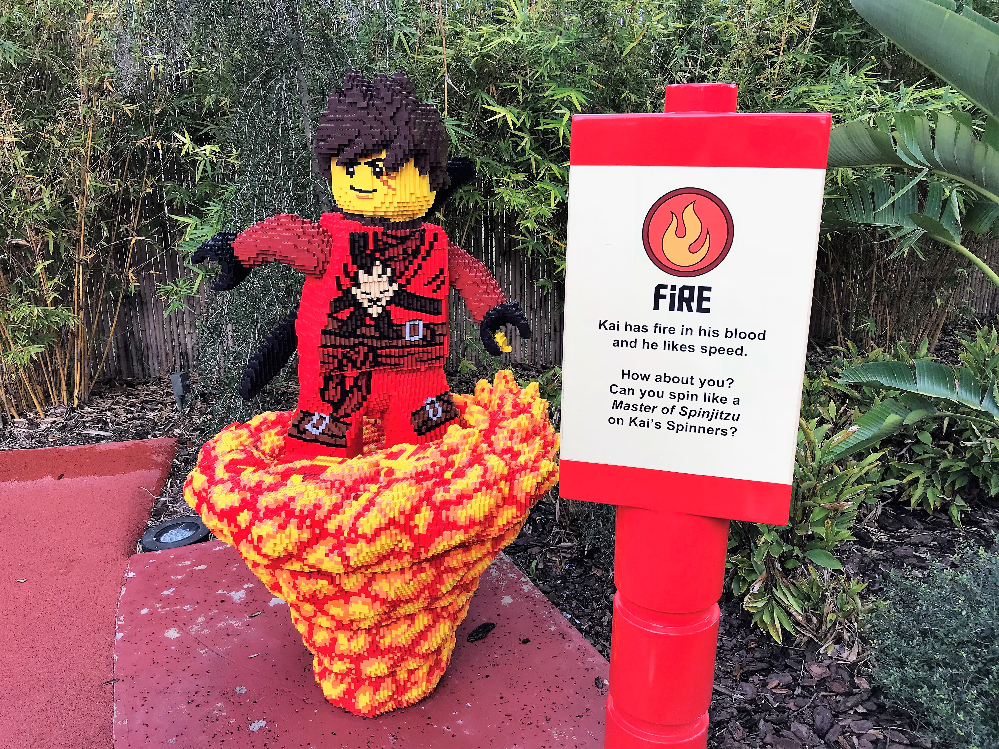 Legoland ninjago Fire in Legoland Florida