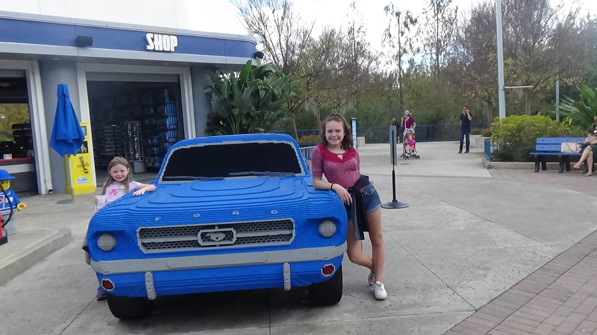 Outside of driving school at Legoland Florida