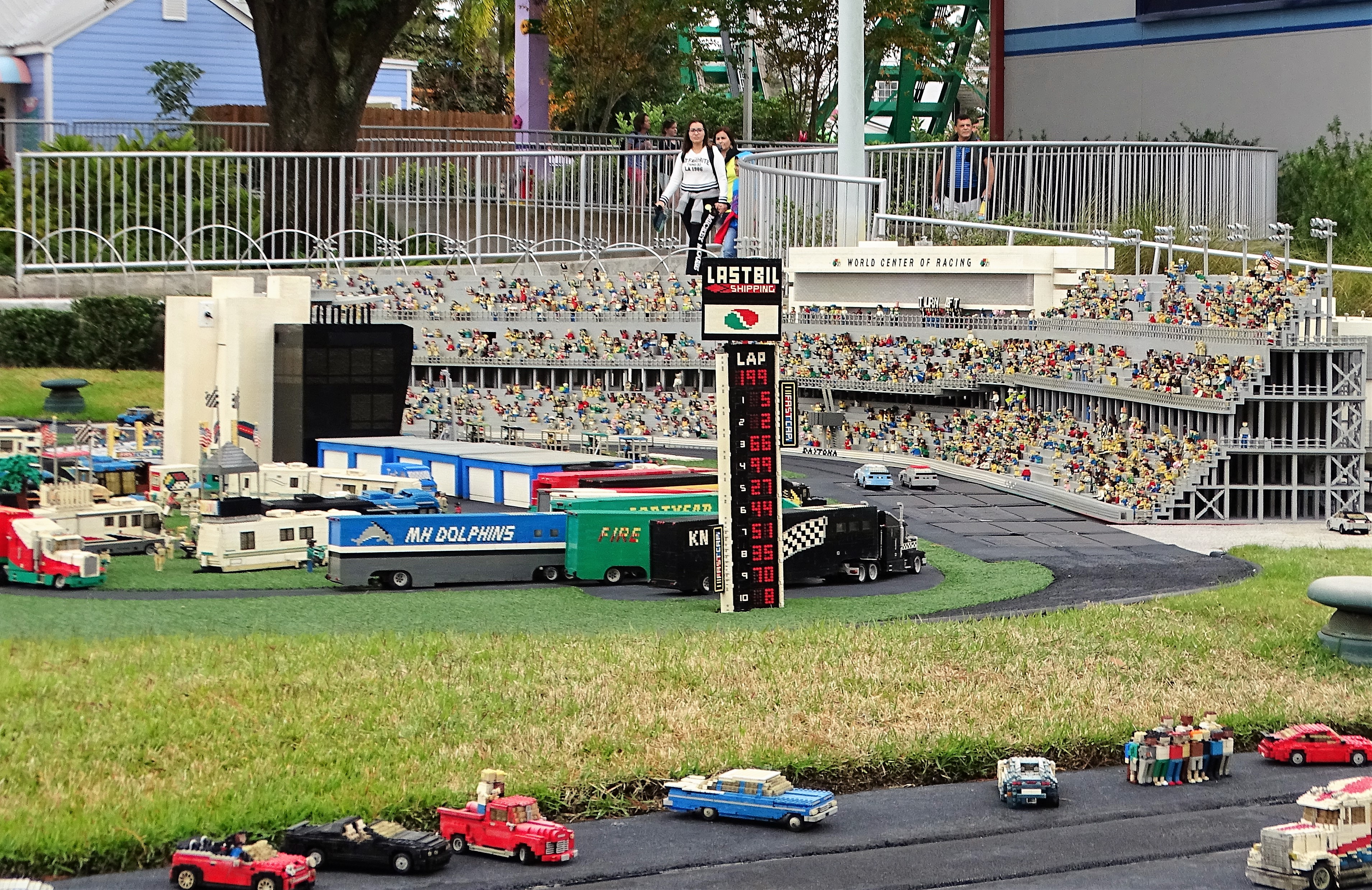 Nascar in Miniland USA at Legoland Florida