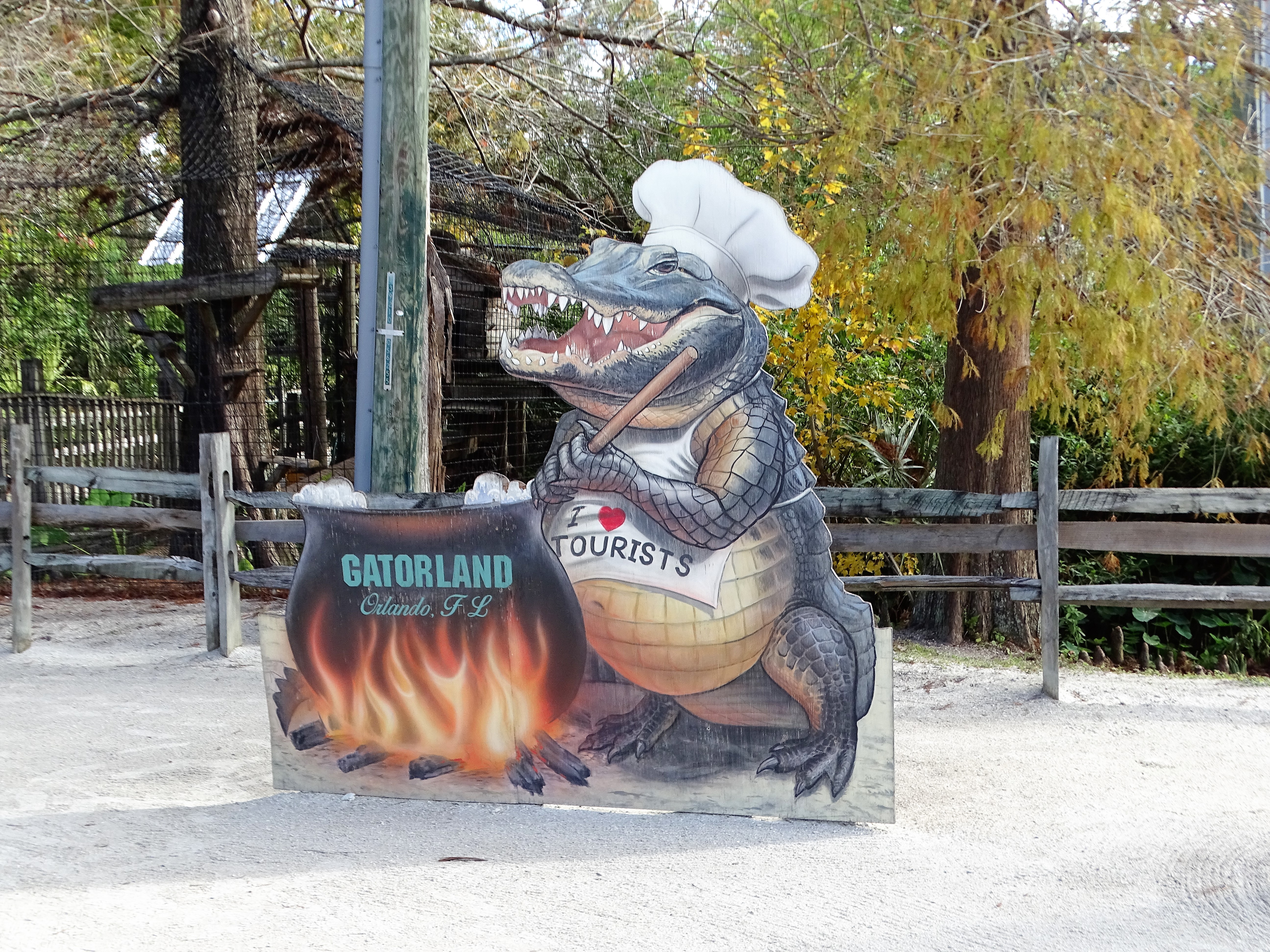 gator sign at Gatorland
