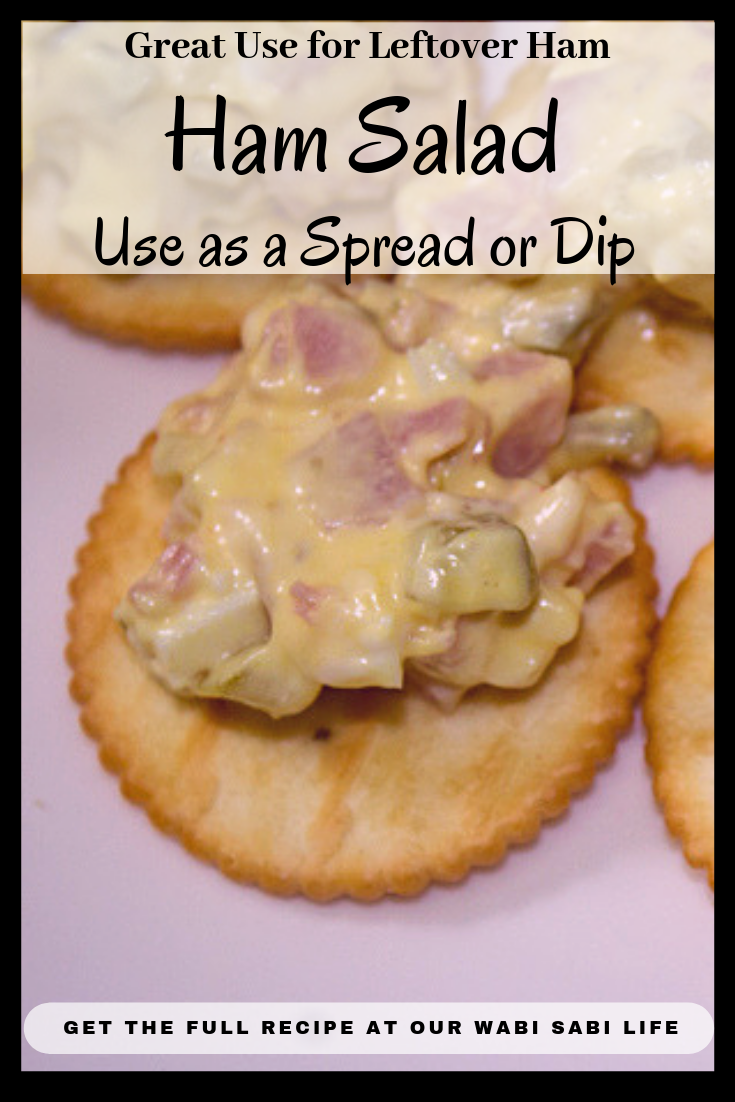 Looking for a great tasting way to use leftover ham? This ham Salad spread recipe is delicious. Deviled ham spread or ham salad dip is great for potlucks.