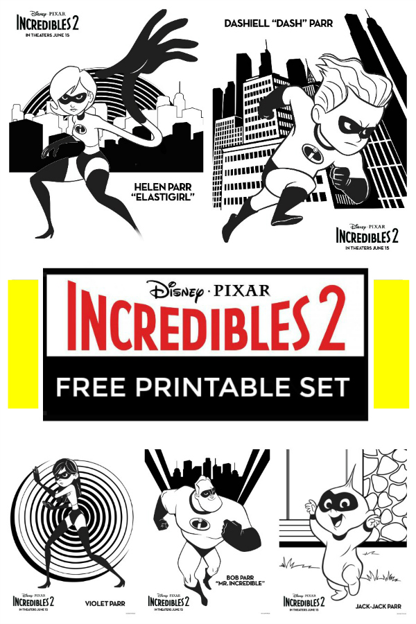 55 Free Printable Coloring Pages Incredibles  Images