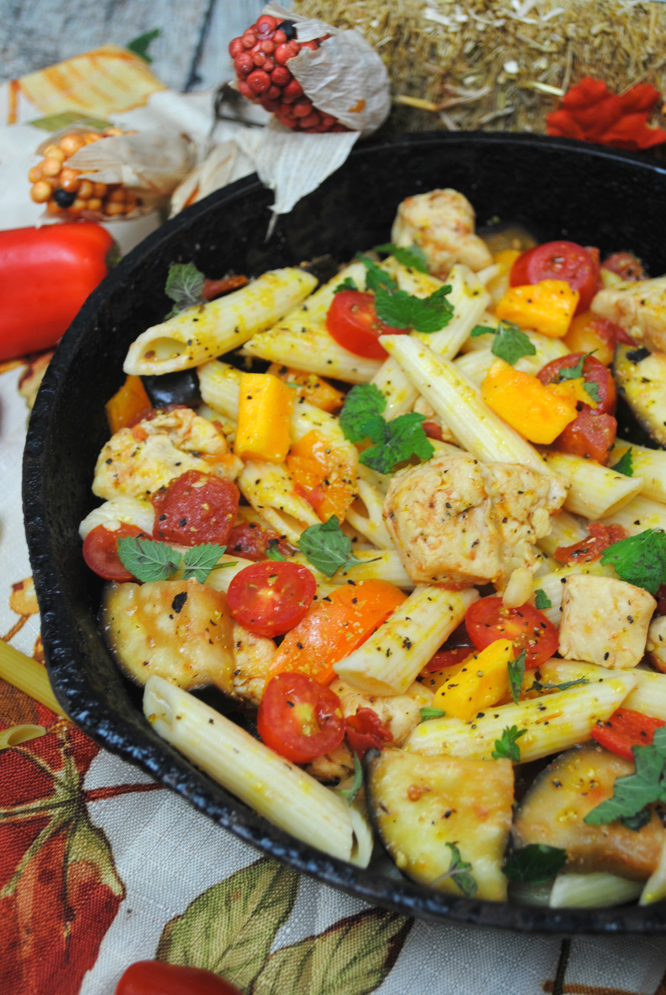 Looking for a simple skillet meal? Skillet meals are great for a quick one pan dinner. This Autumn Vegetables and Pasta Skillet Meal brings together all the flavors of fresh fall vegetables with the simplicity of skillet meals.