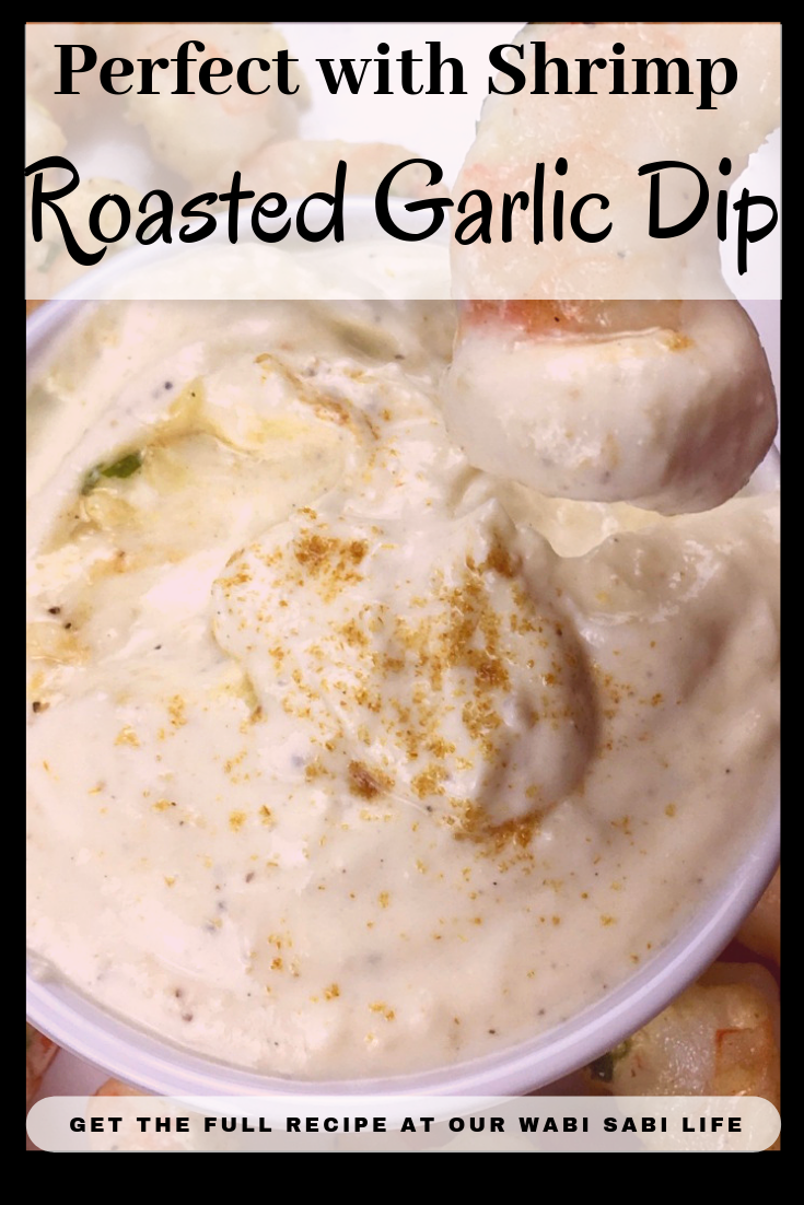 Looking for a savory dip? This roasted garlic dip is great with vegetables, on a sandwich or with shrimp. Make a batch before everyone comes over to watch the big game or for a picnic.