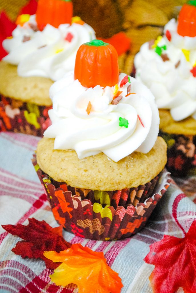 Vanilla Pumpkin Cupcakes | Pumpkin Spice Cupcakes | Our Wabi Sabi Life