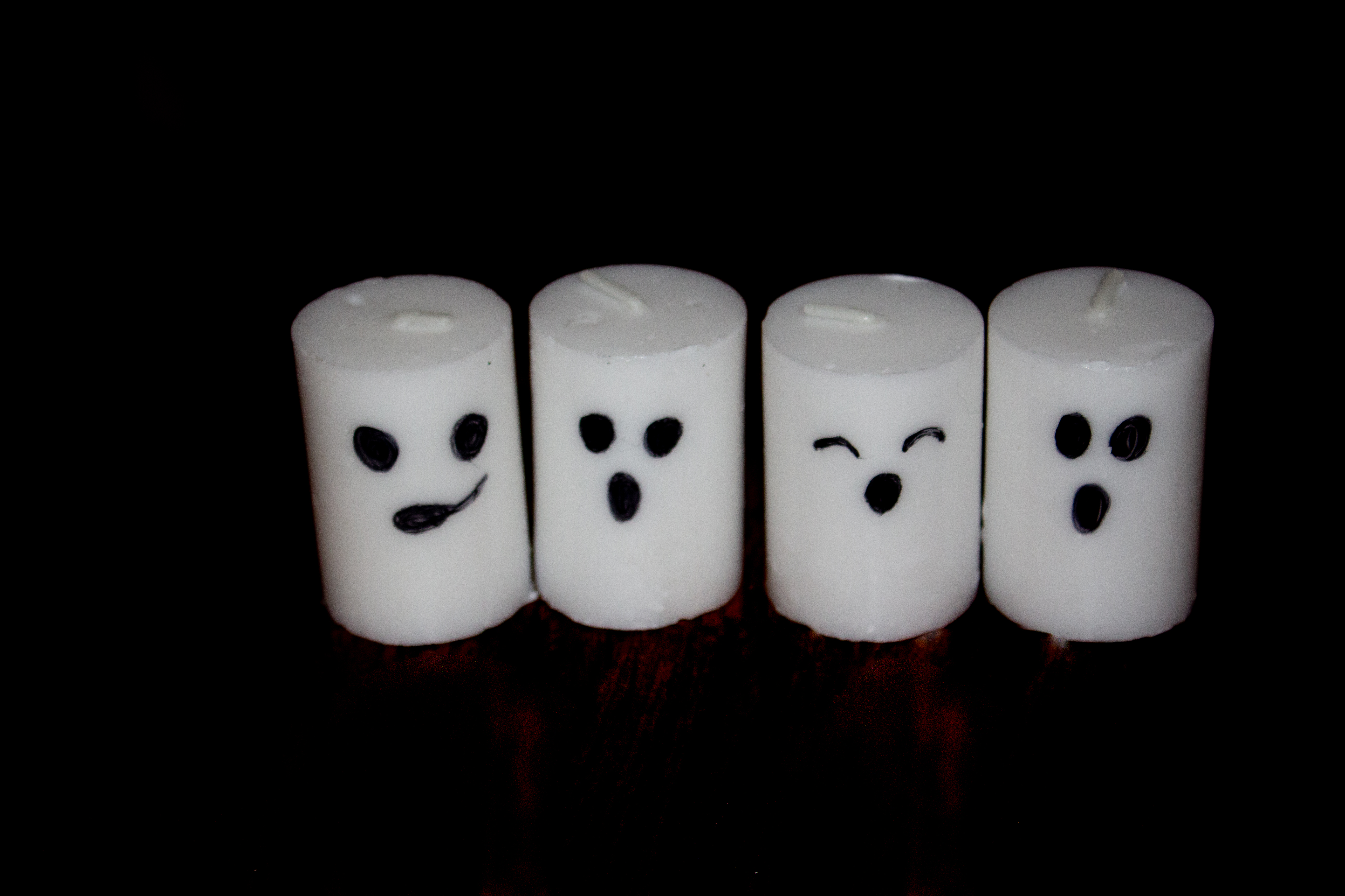Ghost Candles Dollar Store Halloween Craft