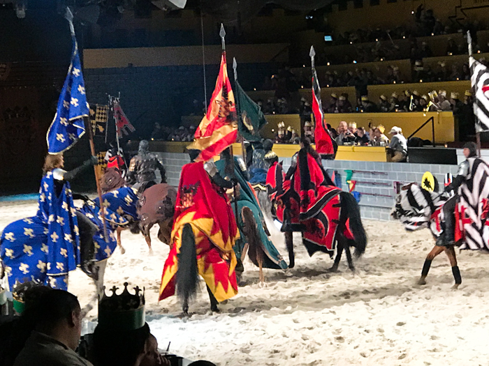 Go away to a faraway land at Medieval Times in Orlando, Florida. This is a wonderful place where myth meets modern day times. The horses and knights in the shows at Medieval Times will blow you away. This is an experience worth having more than once.
