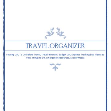 Planning your next trip? Download the FREE travel organizer printable to make planning your next trip easier. Filled with great #travel ideas. #travelorganizer #travelplanning