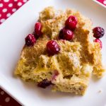 Cranberry Eggnog Breakfast Bake