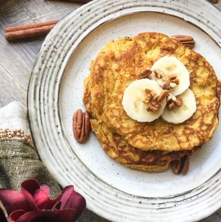 Keto Pumpkin Spice Pancakes