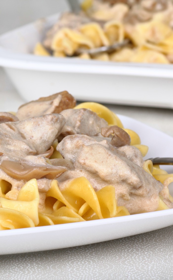 Leftover Turkey Stroganoff with Mushrooms & Cranberries - Our WabiSabi Life