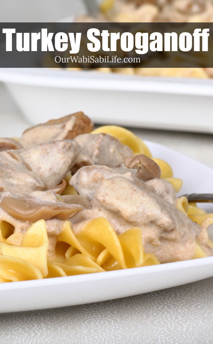 Looking for a way to use leftover turkey? Want a turkey stroganoff recipe that is easy to make and tastes amazing? Use this turkey stroganoff recipe to use leftover turkey.