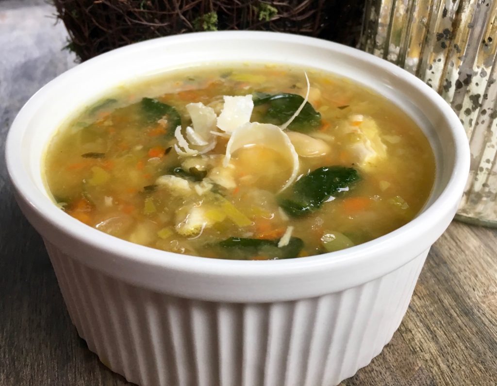 Leftover turkey Soup | Turkey Soup with White Beans | Spicy Turkey Soup