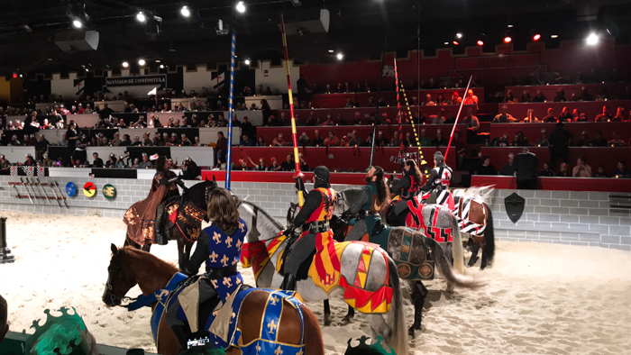 Go away to a faraway land at Medieval Times in Orlando, Florida. This is a wonderful place where myth meets modern day times. The horses and knights in the shows at Medieval Times will blow you away. This is an experience worth having more than once.