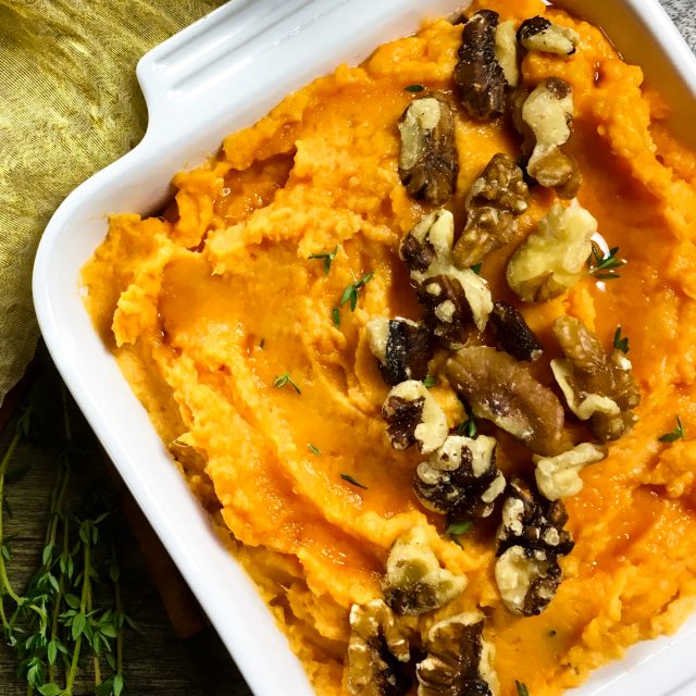 Savory Sweet Potato Casserole |Creamy Mashed Sweet Potatoes