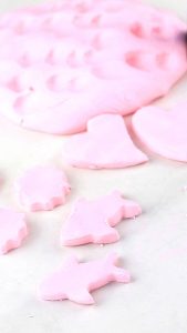 moon dough cut into shapes