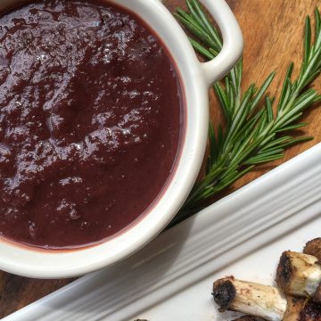 dark cherry homemade BBQ sauce