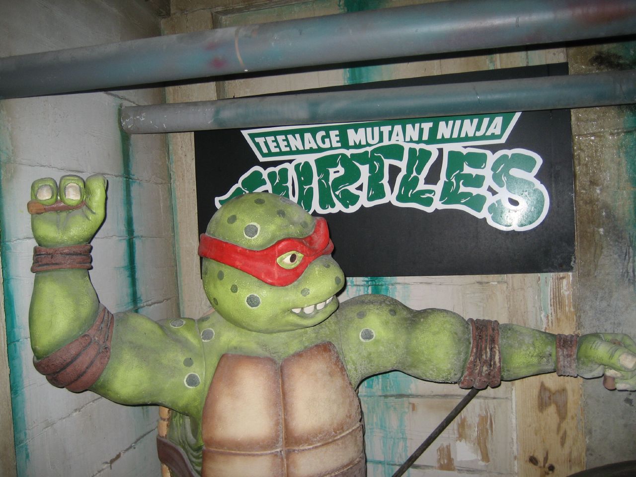 Ninja turtle at the Hollywood Wax Museum