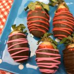 wine infused, chocolate covered strawberries