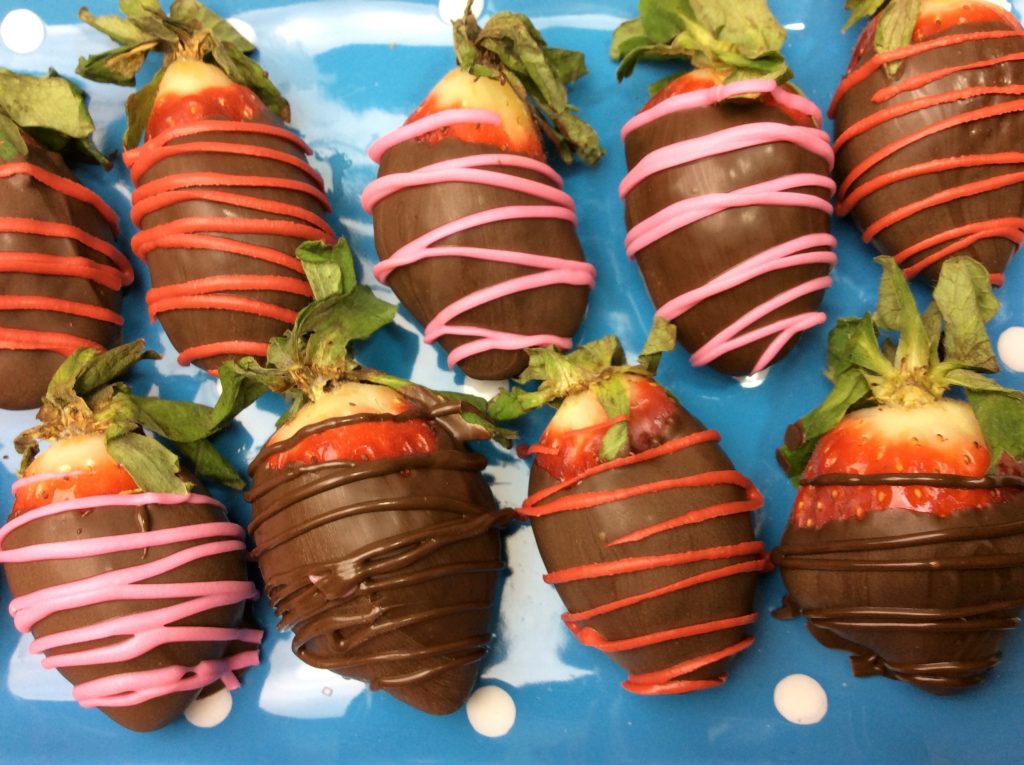 wine infused chocolate covered strawberries