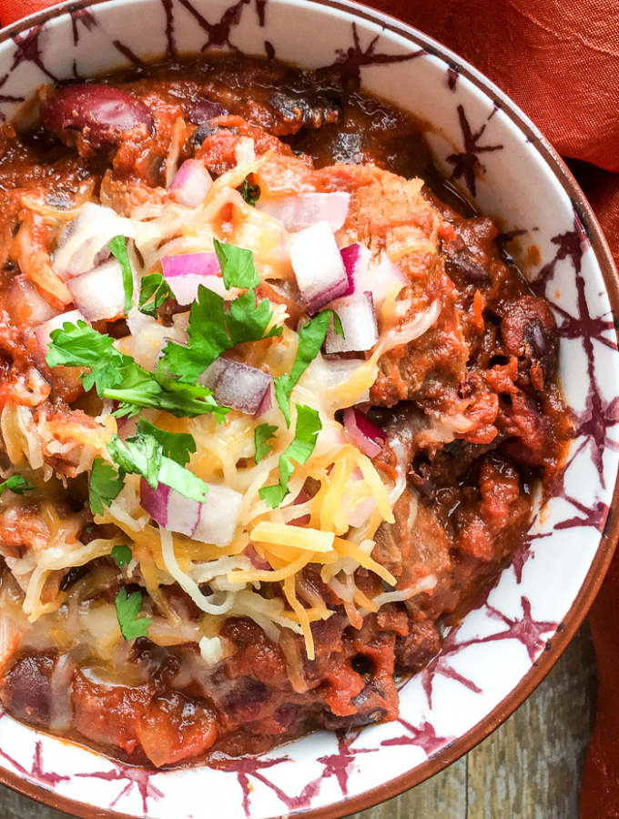 pulled pork chili