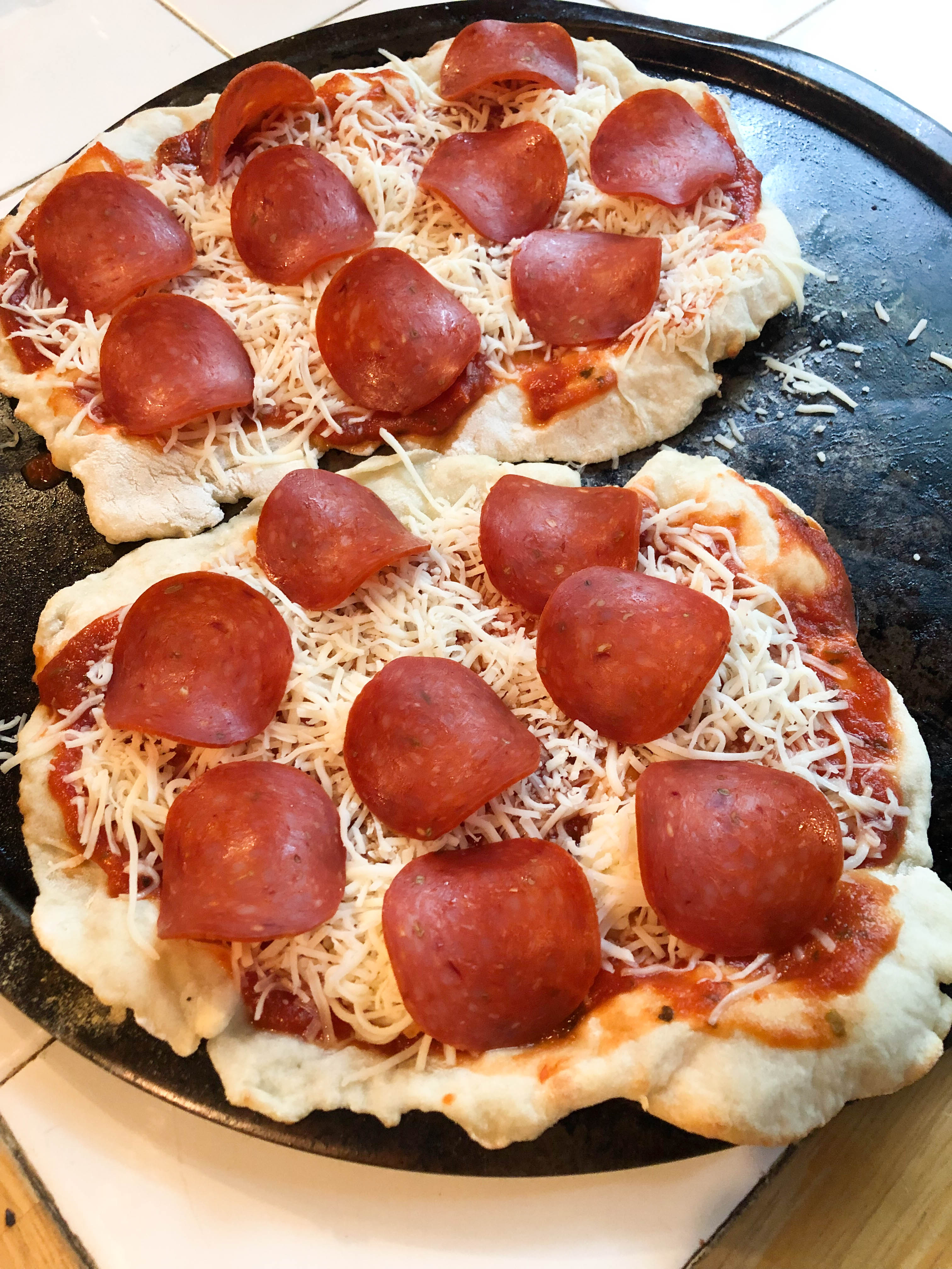 The Best Weight Watchers Pizza with Pepperoni - Our Wabi Sabi Life