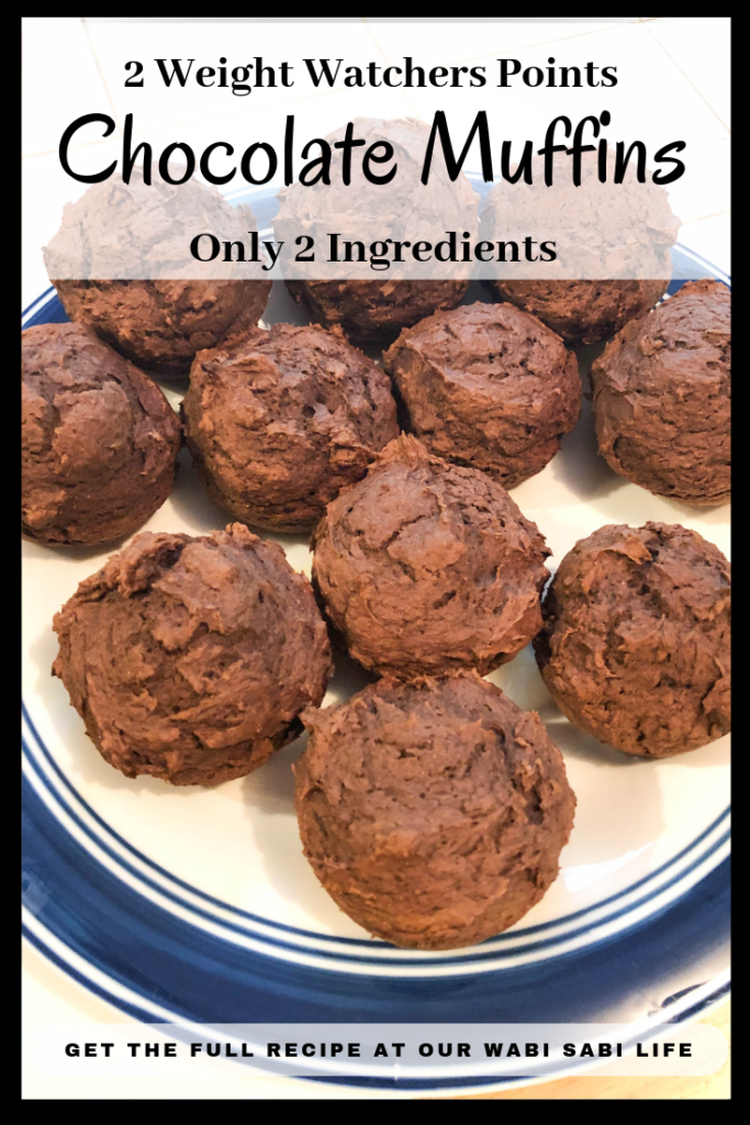 Healthy Weight Watchers Chocolate Muffins with Sugar Free Cake Mix