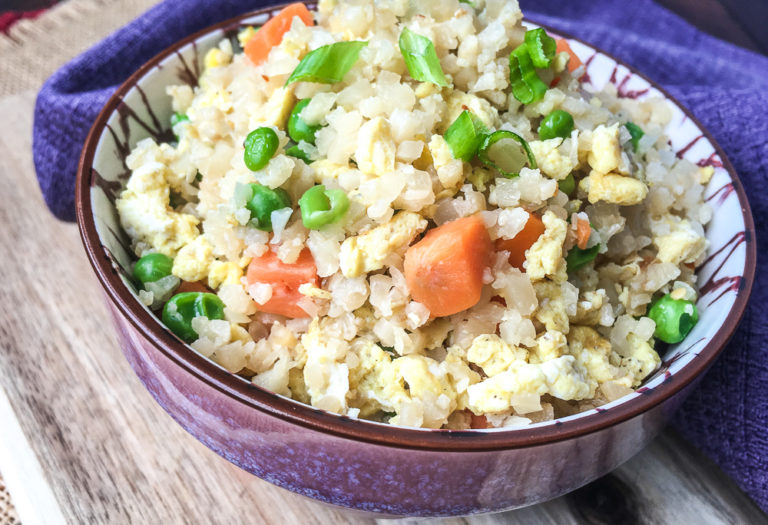 Cauliflower Fried Rice Keto - Our WabiSabi Life