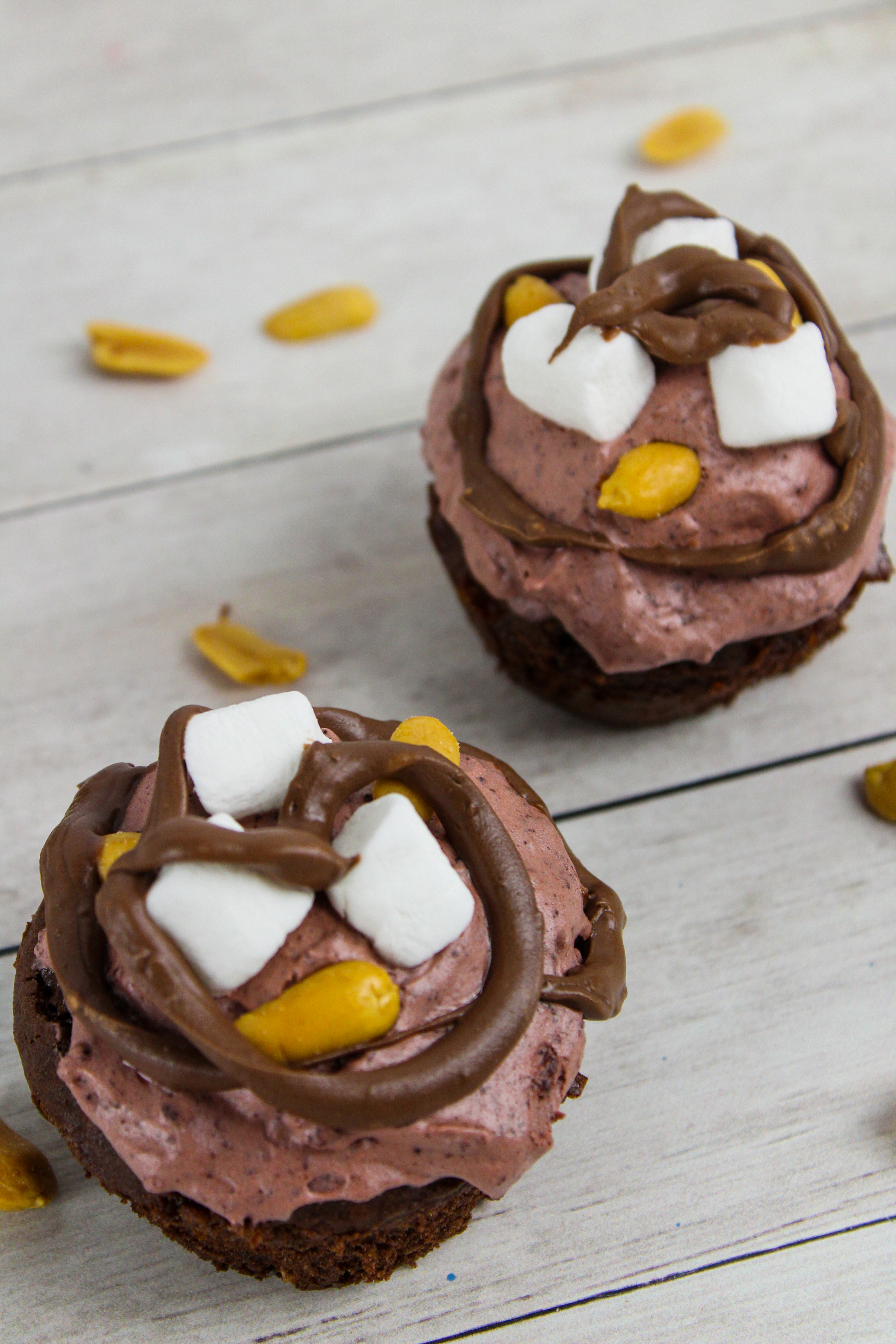 close up of rocky road cupcakes, Weight Watcher