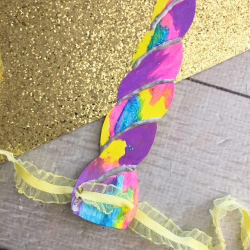 finished unicorn horn