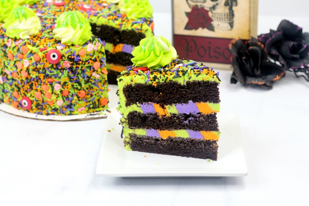 Halloween monster cake