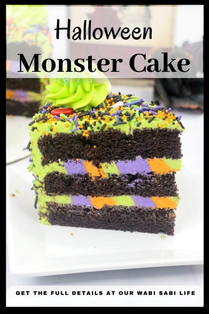 Halloween monster cake pin