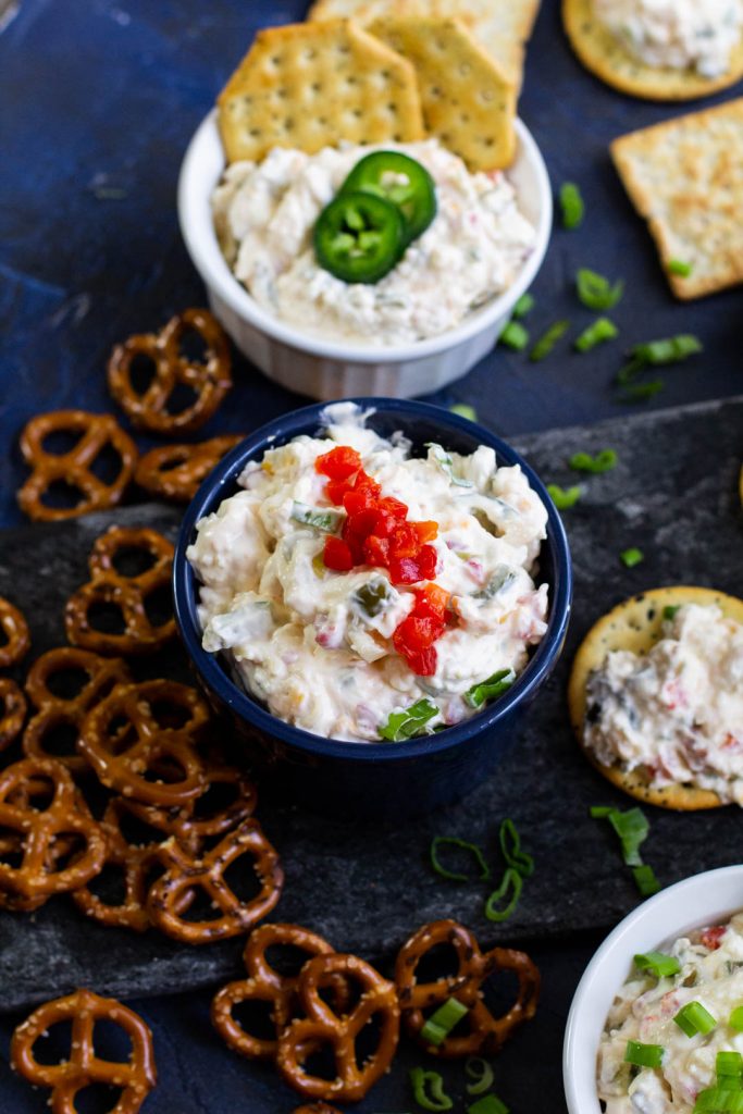 ramekin of jalapeno popper dip recipe