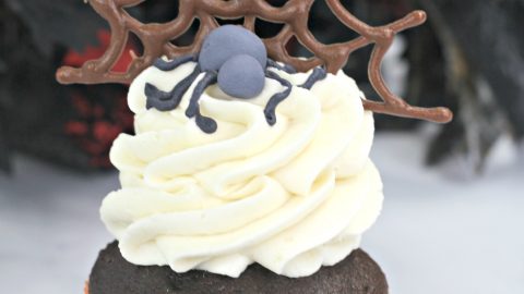 spider web cupcakes