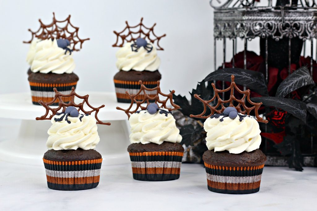 Spider Cupcakes | Halloween Cupcakes | Our Wabi Sabi Life