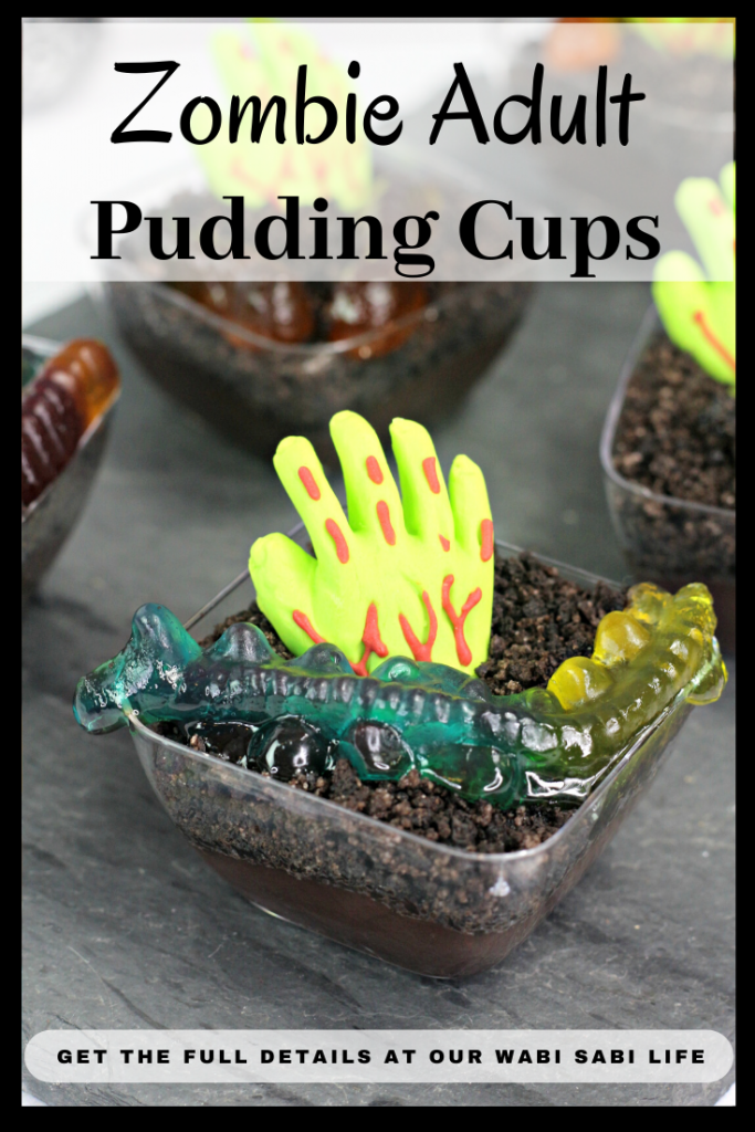 zombie adult pudding cups