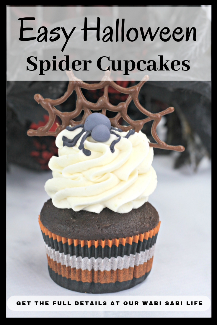 easy spider cupcakes