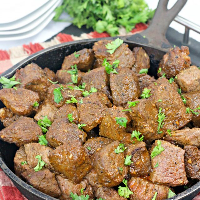 Garlic Butter Steak Bites with Cajun Seasoning Our WabiSabi Life