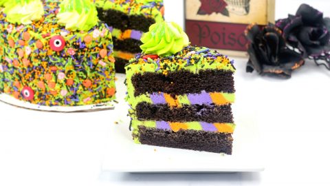 Halloween monster cake