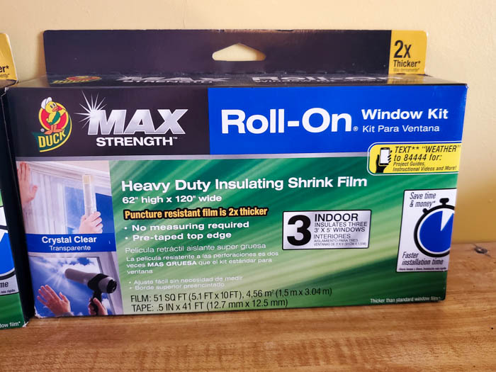 Max Strength Duck Brand Roll on Window Kit
