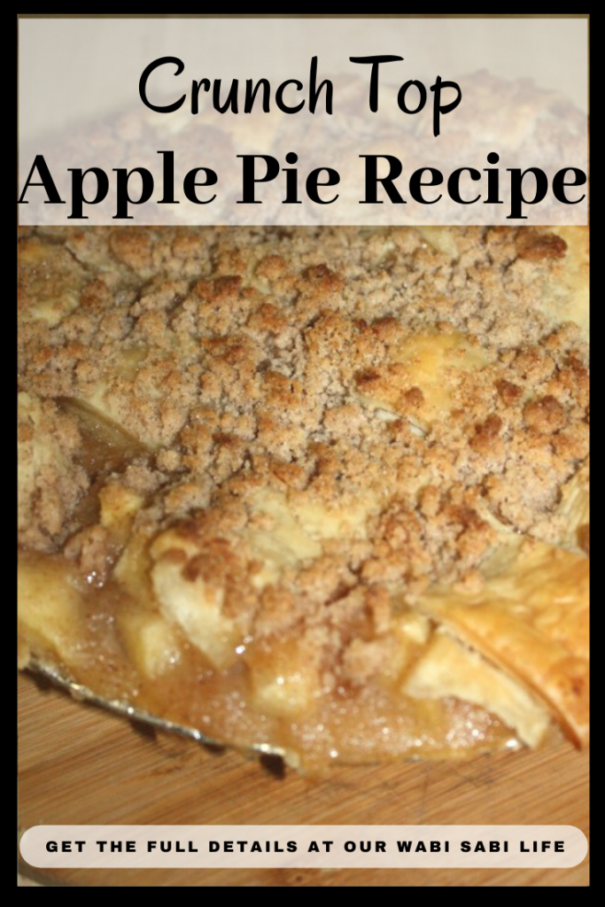 apple crunch pie with homemade apple pie filling