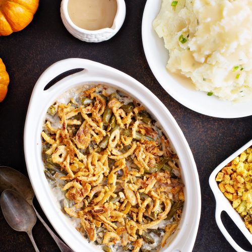 The Best Healthy Green Bean Casserole - Our WabiSabi Life