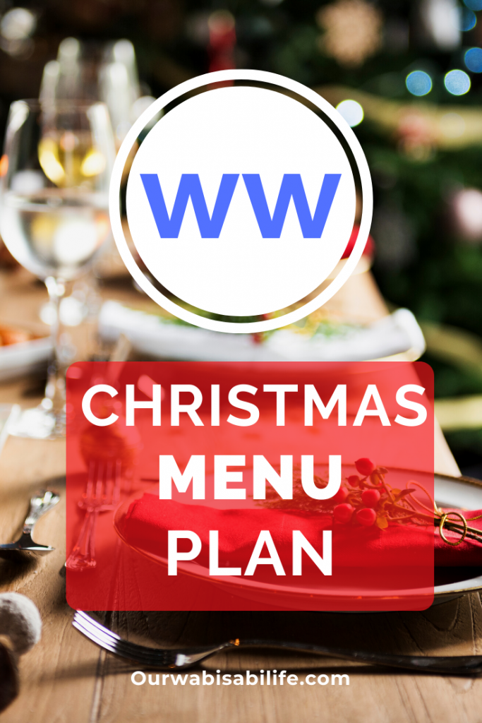 christmas menu for Pinterest