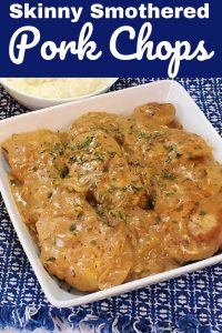 Skinny Smothered Pork Chops - Our WabiSabi Life