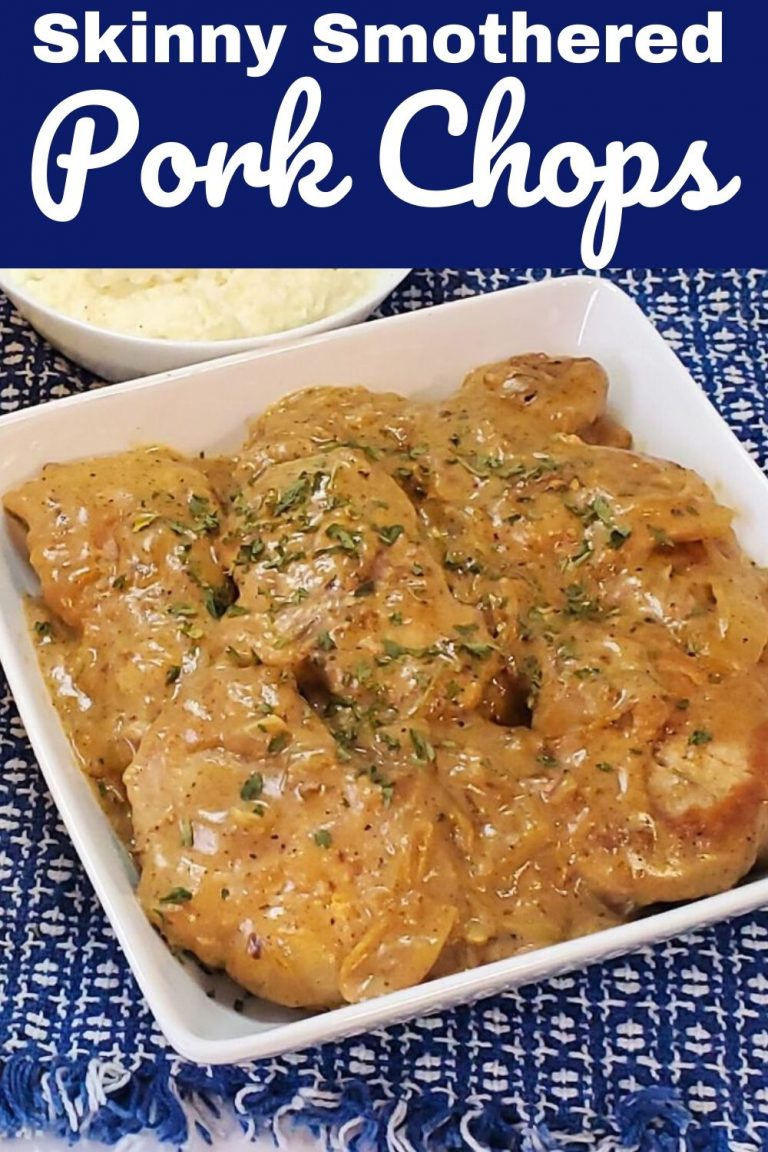 Skinny Smothered Pork Chops - Our WabiSabi Life