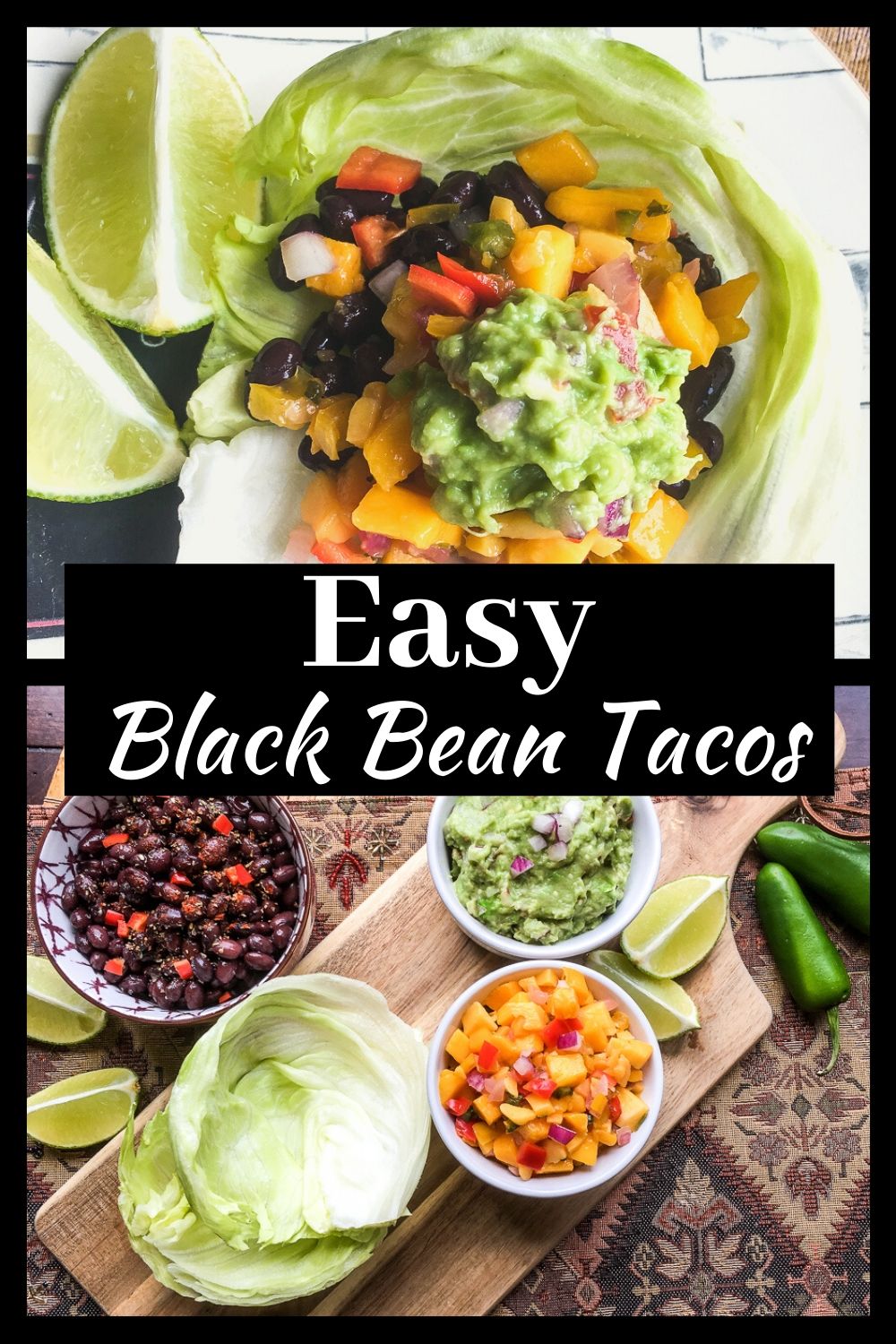 Easy Black Bean Tacos - Our WabiSabi Life