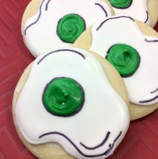 green eggs and ham cookies
