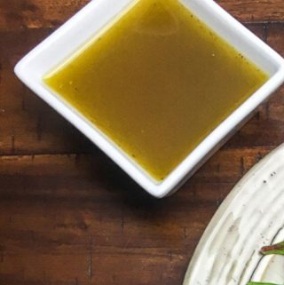 Homemade Balsamic Salad Dressing with Lemon